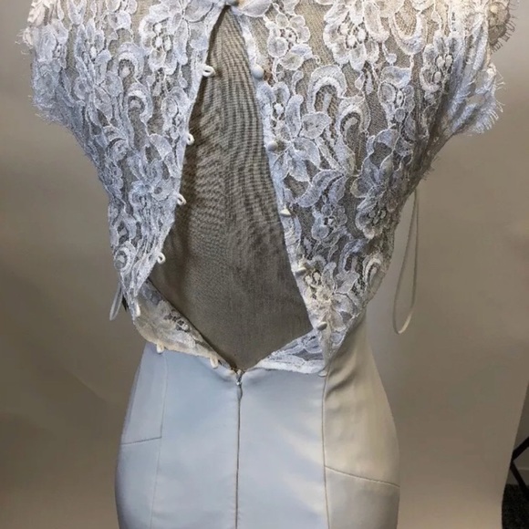 BHLDN Nicole Miller Gown “Lauren” Lace Back Bridal Wedding Gown - Picture 3 of 6